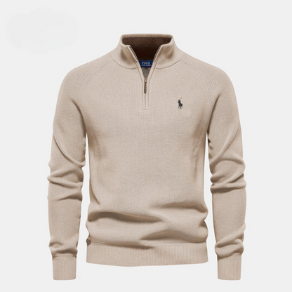 Pull Premium à Col Zippé pour Homme