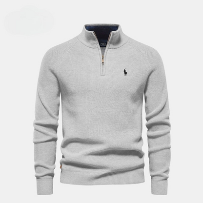 Pull Premium à Col Zippé pour Homme