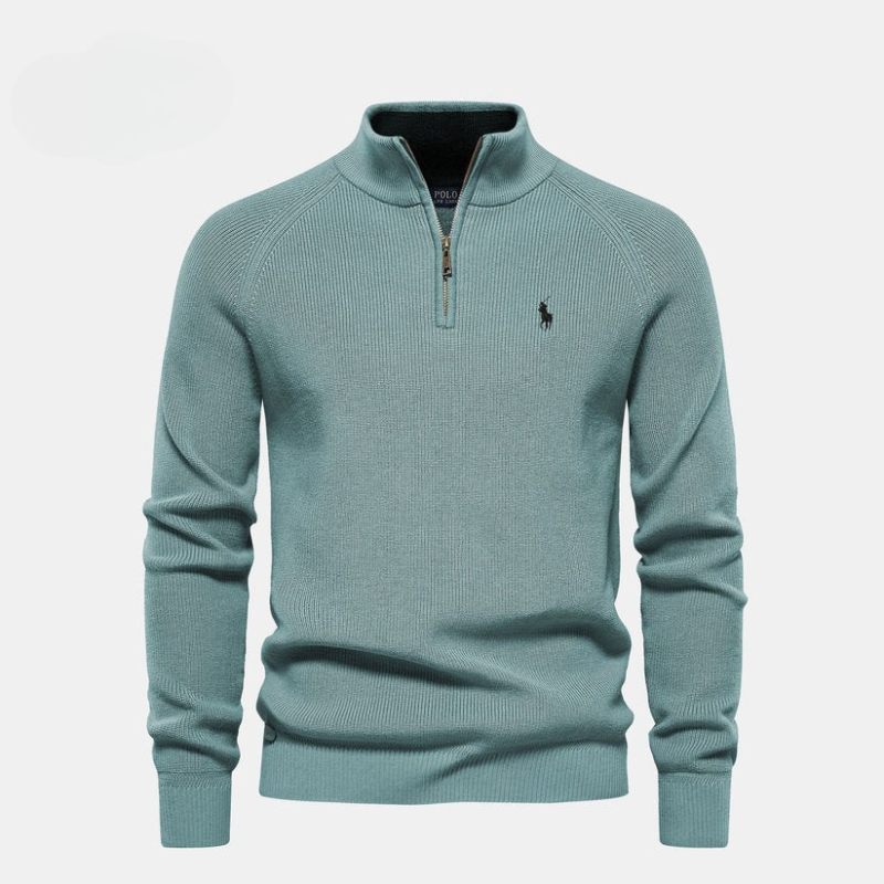 Pull Premium à Col Zippé pour Homme